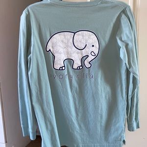 Teal Long Sleeve Ivory Ella Shirt